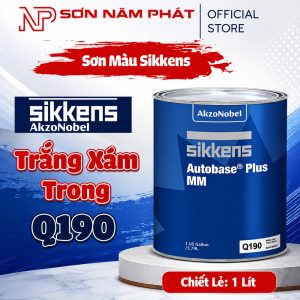 Chiết Lẻ 1 Lít Sikkens Q190 Màu Trắng Xám Trong