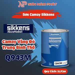 Sơn Camay Vàng Đỏ Trung Bình Thô Sikkens Akzo Nobel Mã Q943M Lon 1 Lít