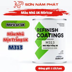 Sơn Nhũ 1K Miricar M313 Màu Nhũ Mịn Trắng