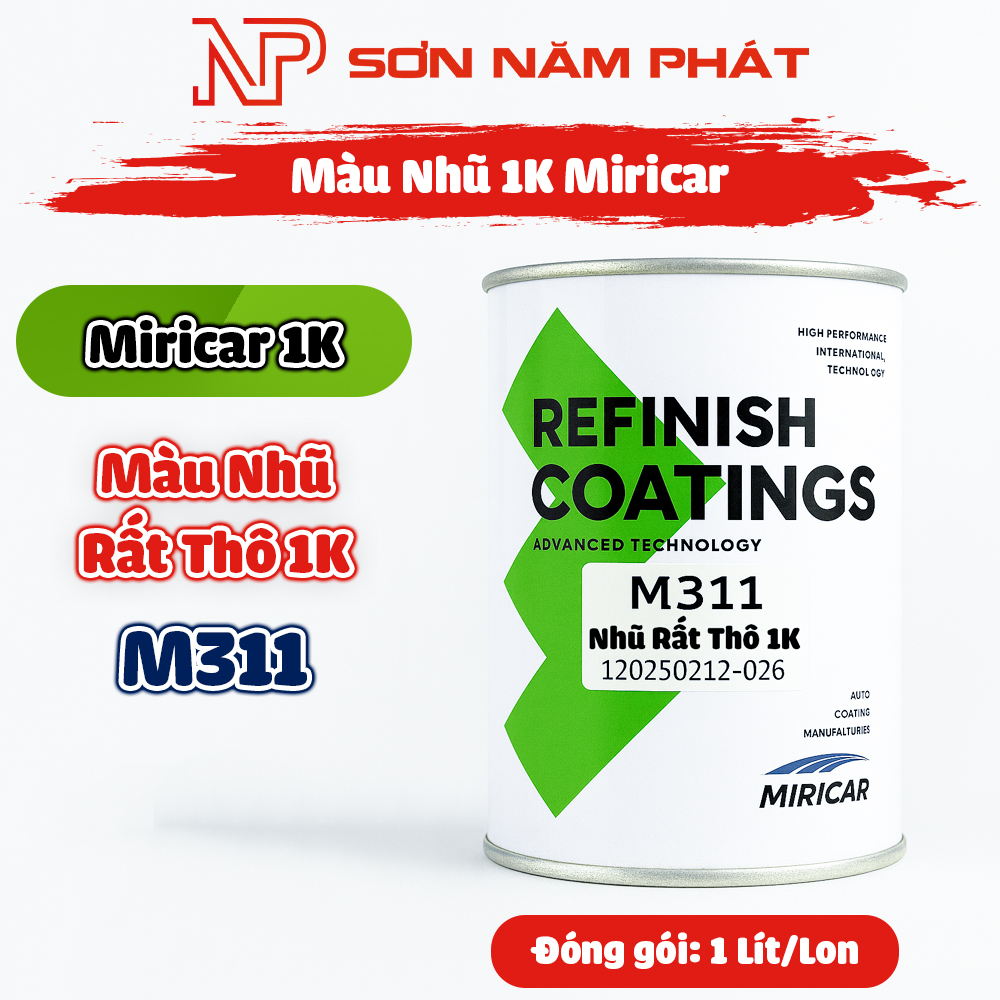Sơn Nhũ 1K Miricar M311 Màu Nhũ Rất Thô Sơn Nhũ 1K Miricar M311 Màu Nhũ Rất Thô