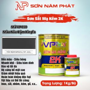 Sơn 2K Đa Năng VietPaint VPPaint VP010 – Màu Nâu Đậm Xingfa | Bộ 1kg
