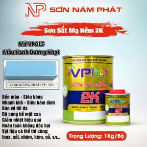 Sơn 2K Đa Năng VietPaint VPPaint VP015 – Màu Xanh Dương Nhạt | Bộ 1kg