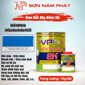 Sơn 2K Đa Năng VietPaint VPPaint VP016 – Màu Xanh Da Trời | Bộ 1kg