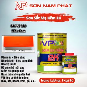 Sơn 2K Đa Năng VietPaint VPPaint VP018 – Màu Cam | Bộ 1kg