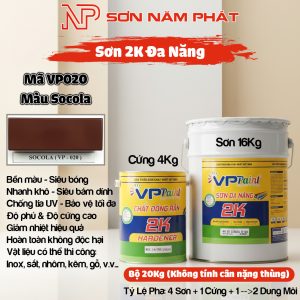 Sơn 2K Đa Năng VPPaint VP020 – Màu Socola | Bộ 20kg