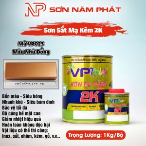 Sơn 2K Đa Năng VietPaint VPPaint VP023 – Màu Nhũ Đồng | Bộ 1kg