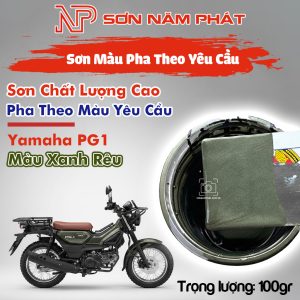 Sơn Pha Sẵn Yamaha PG1 Màu Xanh Rêu 100gr | Pha Màu Theo Yêu Cầu
