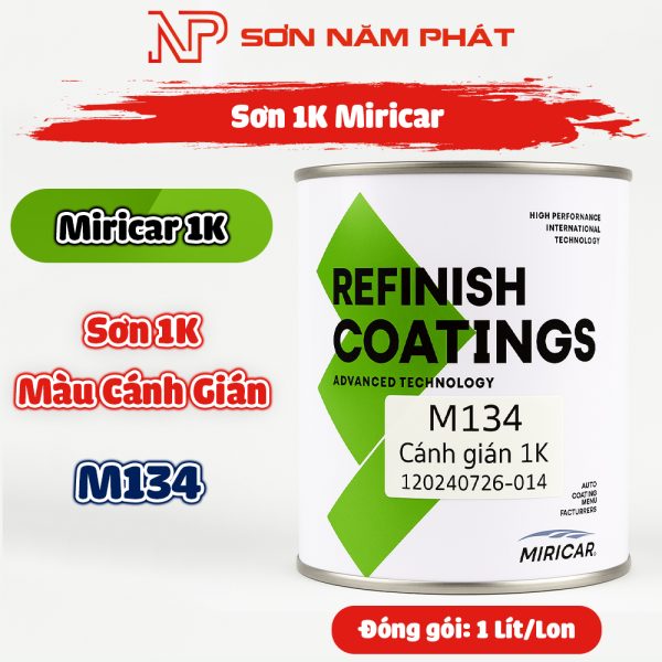Sơn 1K Miricar M134 Màu Cánh Gián