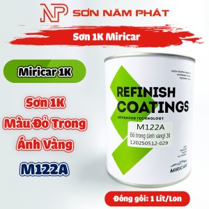 Sơn 1K Miricar M122A Màu Đỏ Trong Ánh Vàng