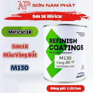 Sơn 1K Miricar Màu Vàng Đất M130