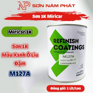 Sơn 1K Miricar M127A – Màu Xanh Oliu Đậm