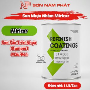 Sơn Nhựa Nhám Miricar STM008 Bumper Black – Sơn Sần Nhựa Màu Đen - Sơn PP