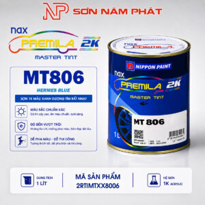 Sơn Nippon Paint NAX Premila 1K MT806 – Xanh Dương Tím Rất Nhạt | 1 Lít