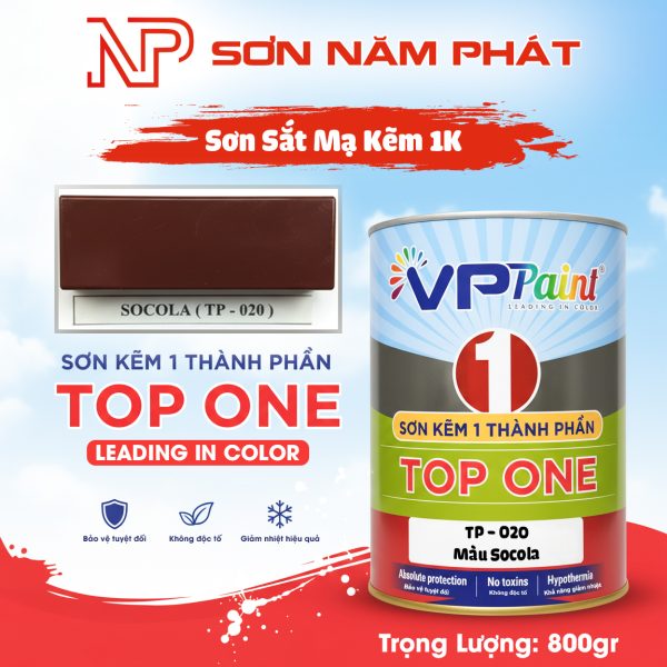 Sơn Tàu Thuyền 1K TP020 Màu Socola Viet Paint 800gr