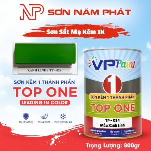 Sơn Tàu Thuyền 1K TP024 Màu Xanh Lính Việt Paint 800gr