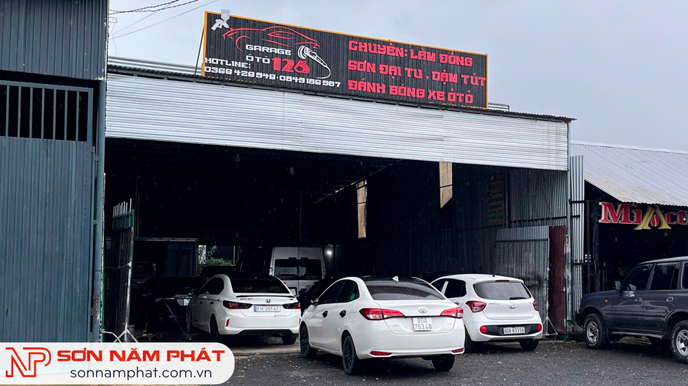 Sơn Năm Phát Bàn Giao Giàn Sơn Vi Tính Cho Garage 126