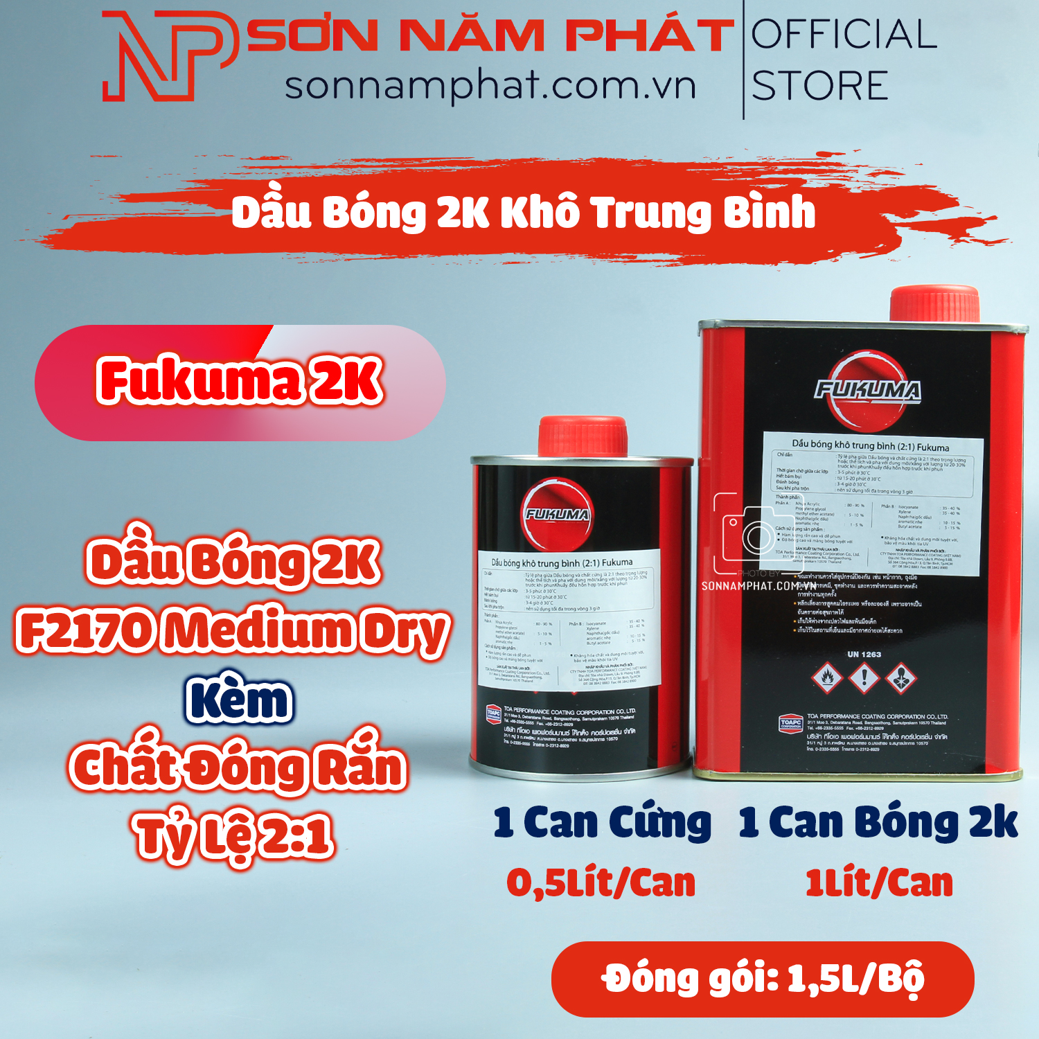 Dầu Bóng 2K FUKUMA CLEAR F2170 Dầu Bóng 2K FUKUMA CLEAR F2170