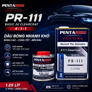 Dầu Bóng Nhanh Khô PentaRise Basic 2K PR-111 (4:1:1) 1.25 Lít
