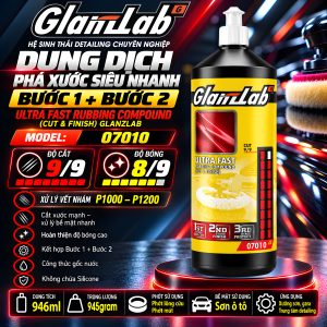 Dung Dịch Phá Xước Siêu Nhanh Bước 1 + Bước 2 – Ultra Fast Rubbing Compound (Cut & Finish) Glanzlab Model 07010 (946ml) | Thay Thế FARECLA G3 PREMIUM