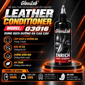 Dung Dịch Làm Sạch Và Dưỡng Da GlanzLab Leather Conditioner 03016 300ml – Bảo Vệ Da Nội Thất Ô Tô