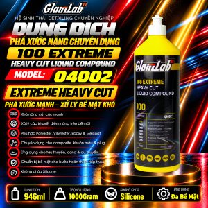 Dung Dịch Phá Xước Nặng GlanzLab 100 Extreme Heavy Cut Liquid Compound 04002 946ml | Thay Thế Farecla Profile 100