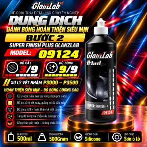 Dung Dịch Đánh Bóng Hoàn Thiện Siêu Mịn Bước 2 – Super Finish Plus GlanzLab 09124 500ml | Thay Thế 3M 36093 & 06094