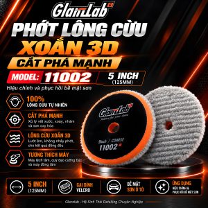 Phớt Lông Cừu Xoắn 3D Cắt Phá 5 Inch GlanzLab 11002 – Wool Polishing Pad