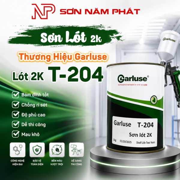 Sơn Lót 2K Garluse T204 (1Kg) – Sơn Lót Nền Ô Tô Xe Máy