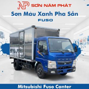 Sơn Màu Xanh Pha Sẵn Cho Xe Tải Mitsubishi Fuso Canter